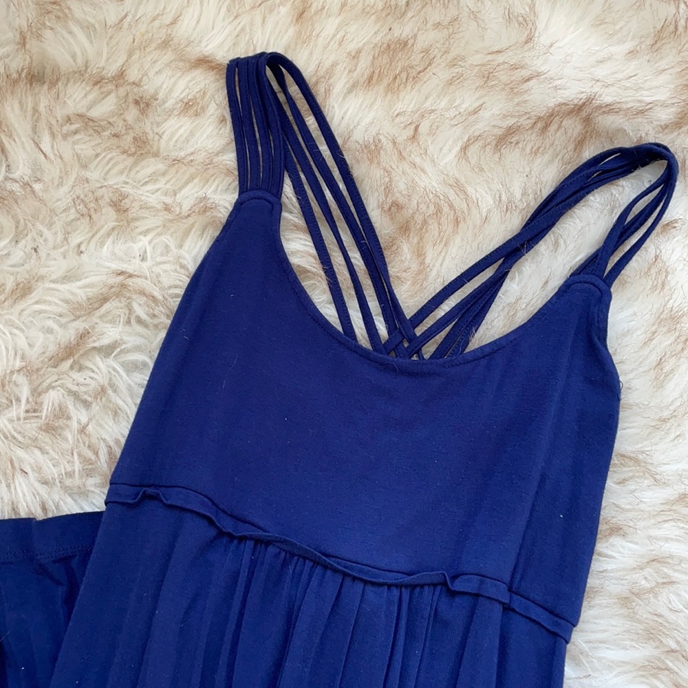 Navy blue strappy Maxi